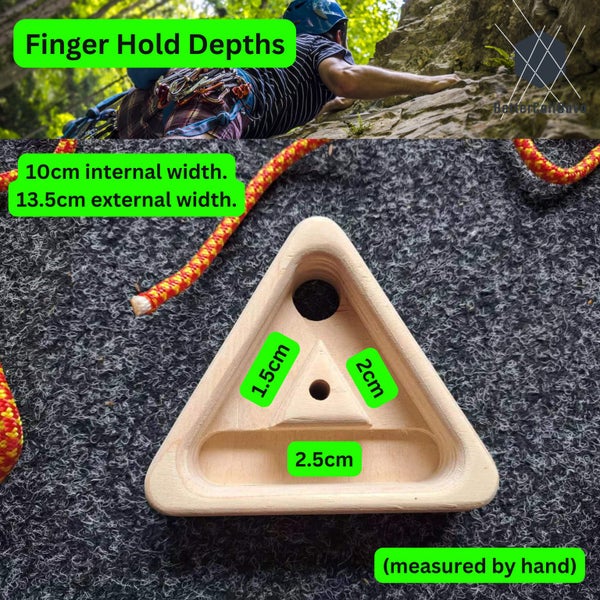 Rock Climbing Triangle with Hangboard/Finger holds - Bouldering Carousel 2