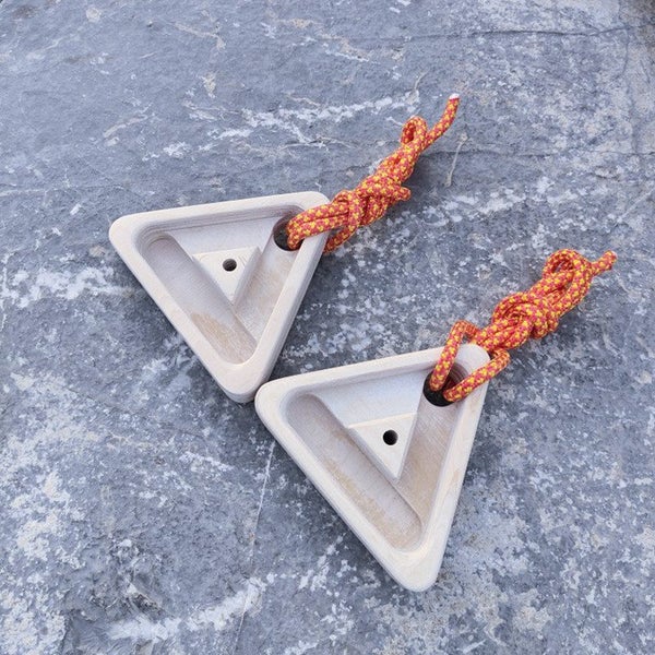 Rock Climbing Triangle with Hangboard/Finger holds - Bouldering Carousel 14