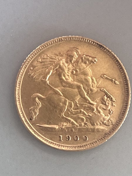 1900 Gold Half Sovereign - Queen Victoria (Veiled Head) Sydney Mint Carousel 2