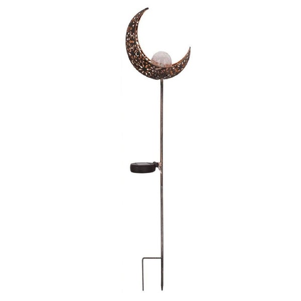 NEW new Metal Art Moon sculpture Garden Decor Moon Stake Light *Sale NOW* Carousel 1