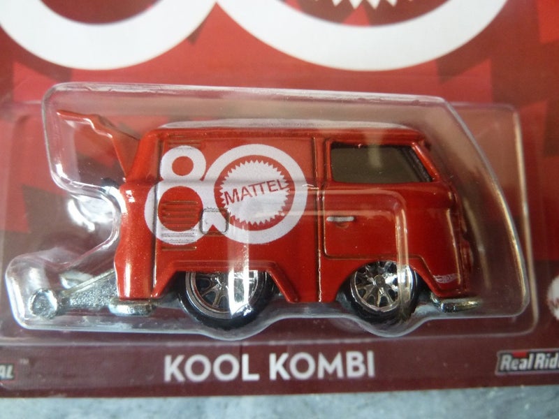 Hot Wheels Premium: Kool Kombi (Mattel 80th) 2025 Red Mint on Card Carousel 2