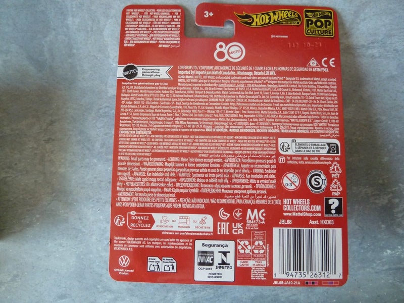 Hot Wheels Premium: Kool Kombi (Mattel 80th) 2025 Red Mint on Card Carousel 6