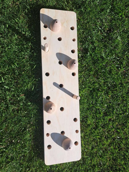 Rock Climbing Large Peg Board / Hangboard - 17 holes - Bouldering Training image 3