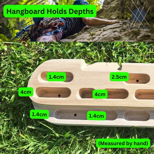 Rock Climbing Hangboard 55cm - Fingerboard Bouldering Grip Trainer image 4