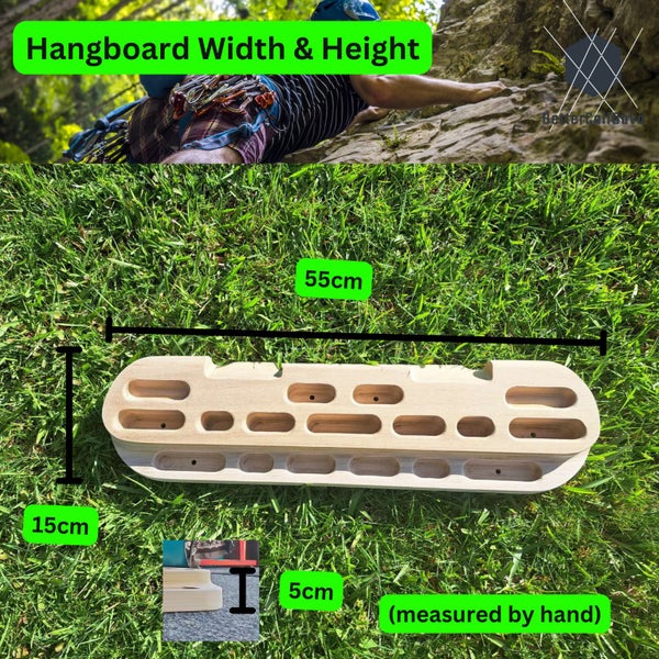Rock Climbing Hangboard 55cm - Fingerboard Bouldering Grip Trainer image 5
