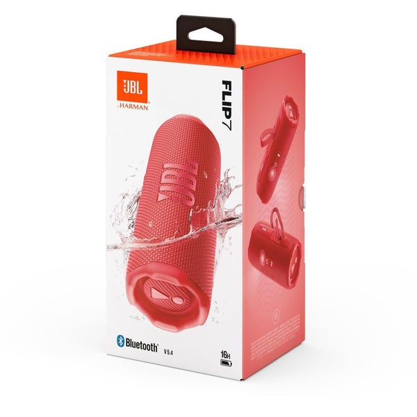JBL Flip 7 Portable Bluetooth Speaker Red Carousel 11