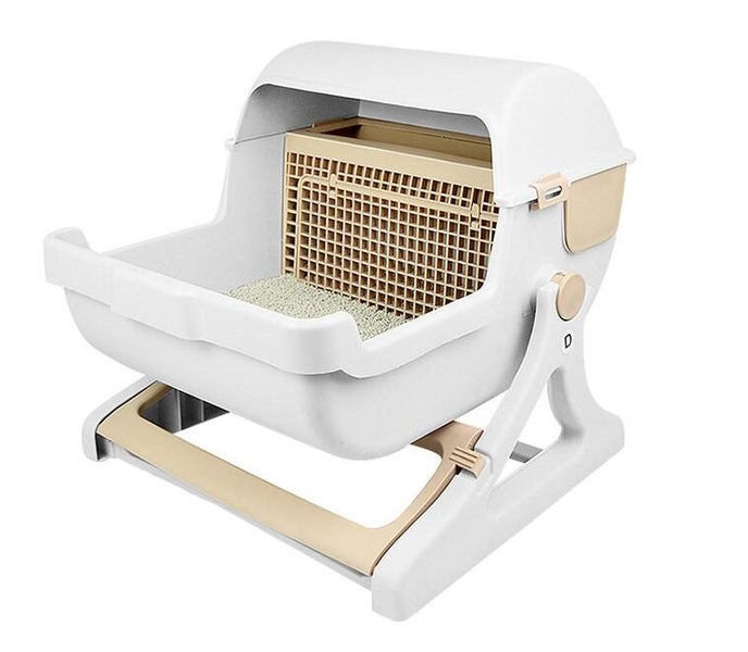 Pet Semi-automatic quick cleaning cat litter box Luxury cat Carousel 2