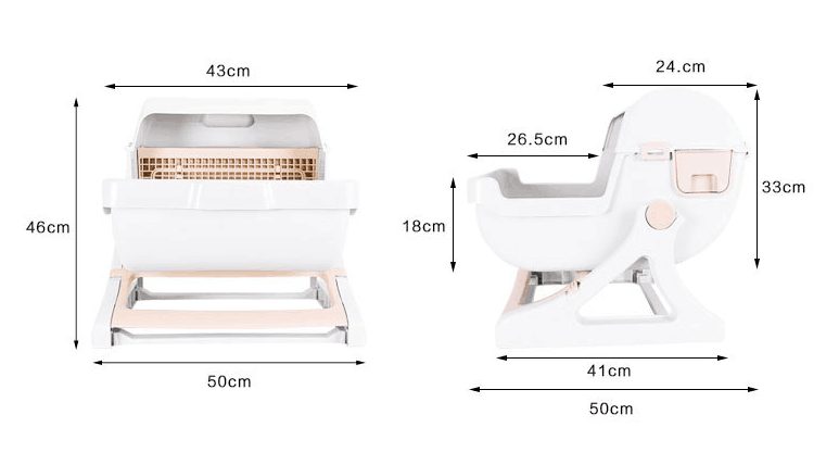 Pet Semi-automatic quick cleaning cat litter box Luxury cat Carousel 10