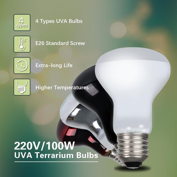 4PCS 100W Reptile Heat Lamp Bulb on Afterpay64510330512514112