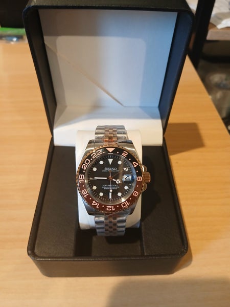 Seiko Custom -ROOTBEER GMT MOD - $1 RESERVE64508039280258111