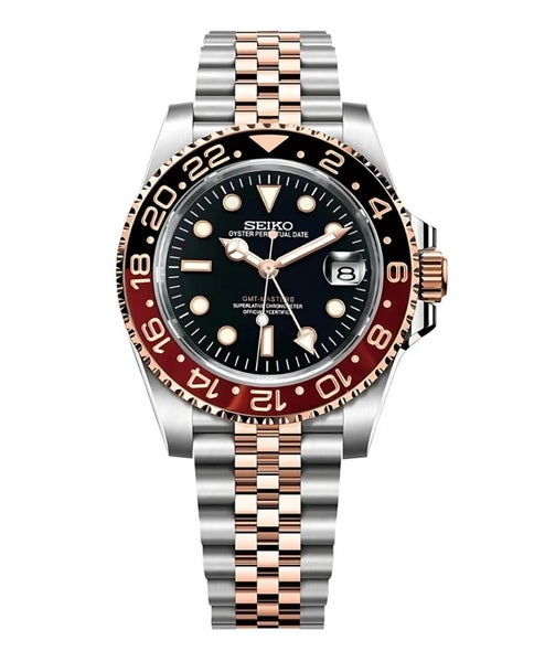 Seiko Custom -ROOTBEER GMT MOD - $1 RESERVE64508039280258110