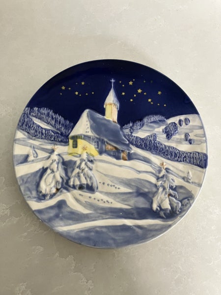 Majolika Schramberg display plate - with a Christmas feel - c.1950-60s64587334235649110