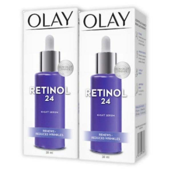 2 x Olay Regenerist Retinol 24 Night Face Serum 30ml Carousel 1