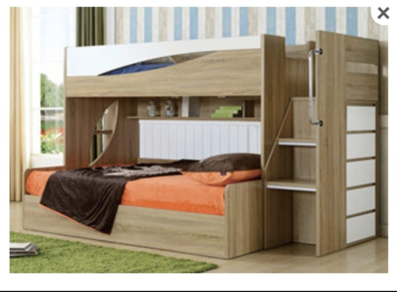 Bunk bed with drawers, under bed storage64515493039745111