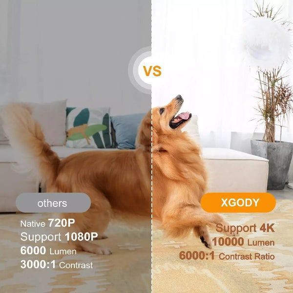 HY300 PRO PROJECTOR WITH REMOTE + 4K M8 RETRO GAME STICK WITH 2X CONTROLLER64638067298050113