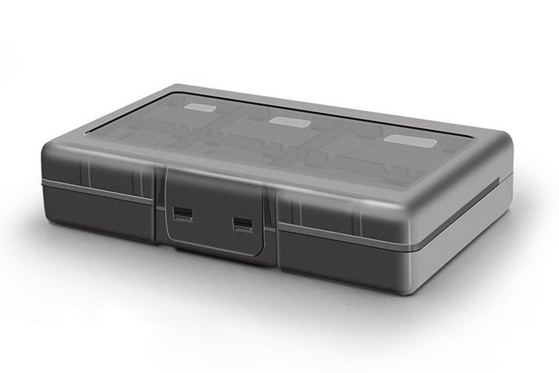 24 in1 Game Card Storage Box Game Card Box Organizer for Nintendo Switch-Grey Carousel 2