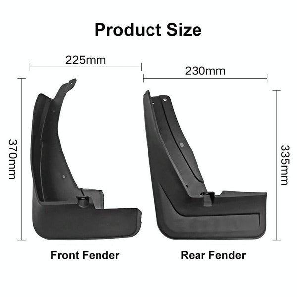 For Volkswagen Tiguan Lr Line 2018 2020 4Pcs / Set Car Auto Soft Plastic Splash Carousel 2