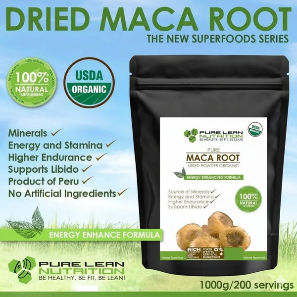 1kg USDA Certified Organic Maca Root Powder Premium Superfood Powder Made in ... Carousel 2