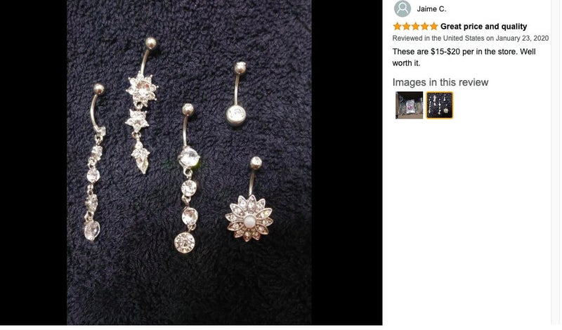 Dangle Belly Button Rings 5 PCS Set64673957093249114