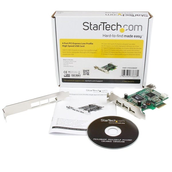 StarTech.com PCI-E USB Card - 4 Port USB 2.0 Ports Carousel 3
