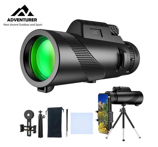 80X100 HD Monocular Telescope Tripod Tools Carousel 1