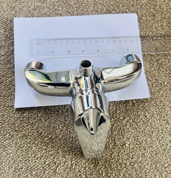 Shower Mixer Tap – Top Outlet – Solid Brass – Chrome – 150mm – BRAND NEW Carousel 1