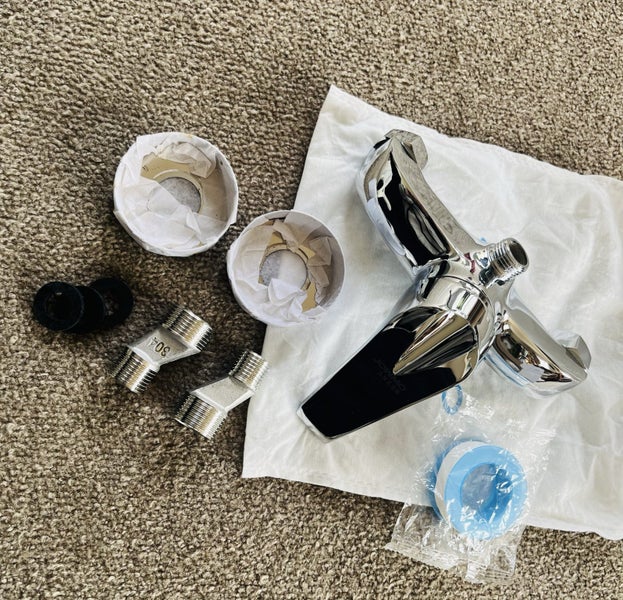 Shower Mixer Tap – Top Outlet – Solid Brass – Chrome – 150mm – BRAND NEW Carousel 4