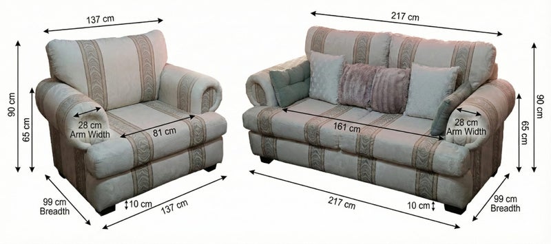 Immaculate "Vogue" 3-Piece Lounge Suite – Premium NZ Quality – Zero Sag64675138315393110