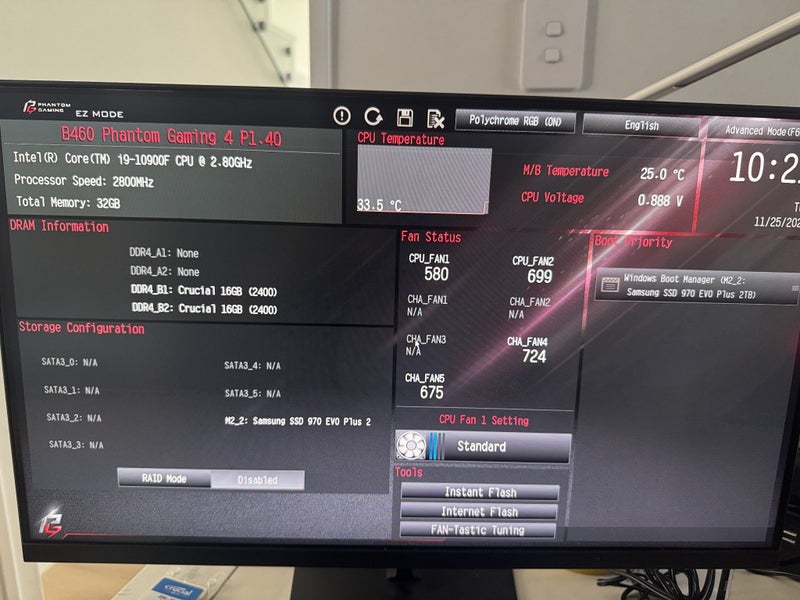 Intel i9 10900F 10 Core CPU + ASROCK B460 Phantom MB + 32GB DDR4 RAM Carousel 2