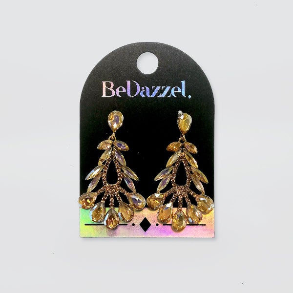 Bedazzel 'Crystal On Teardrop' Earrings Carousel 1
