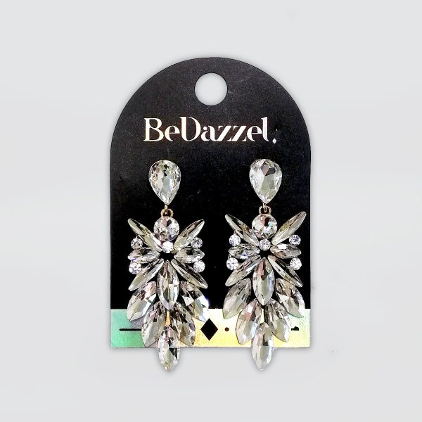 Bedazzel 'Crystal Teardrop Stud' Earrings Carousel 1
