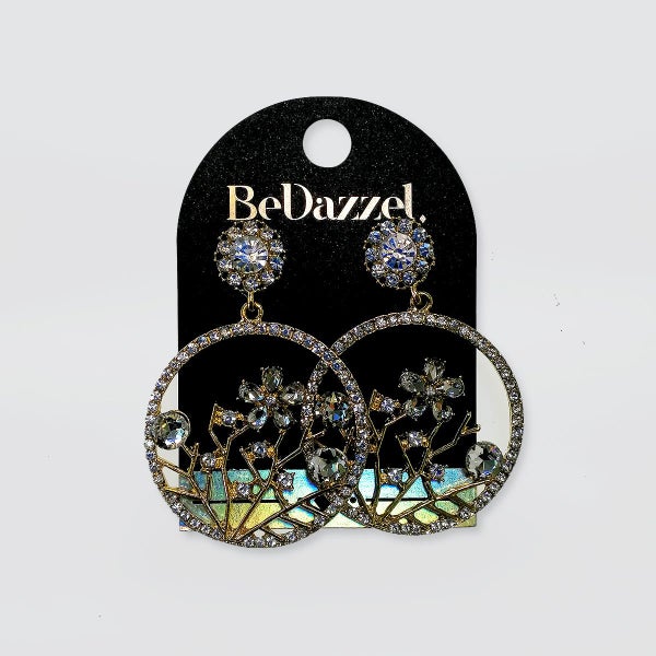 Bedazzel 'Garden In Hoop' Earrings Carousel 3