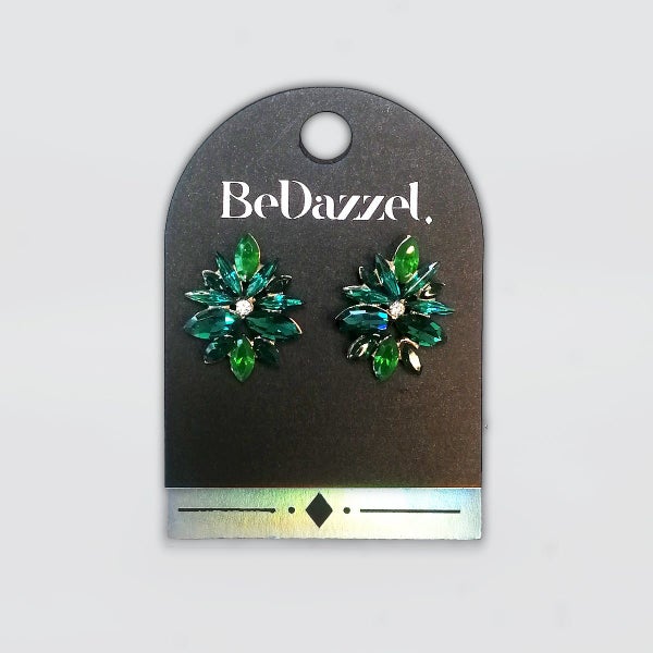 Bedazzel 'Crystal Cluster' Earrings Carousel 1