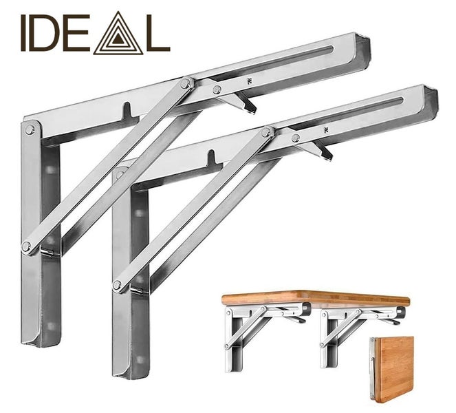 Heavy Duty Stainless Steel Folding Bracke 14 INCH Carousel 1