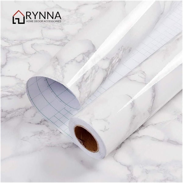 5M Marble Wall Sticker Decor Roll Wallpaper Self Adhesive Contact Paper PVC Carousel 1