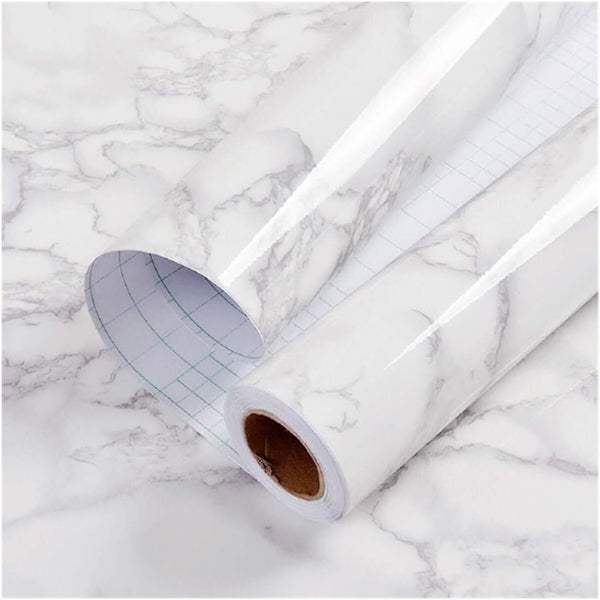 5M Marble Wall Sticker Decor Roll Wallpaper Self Adhesive Contact Paper PVC Carousel 9