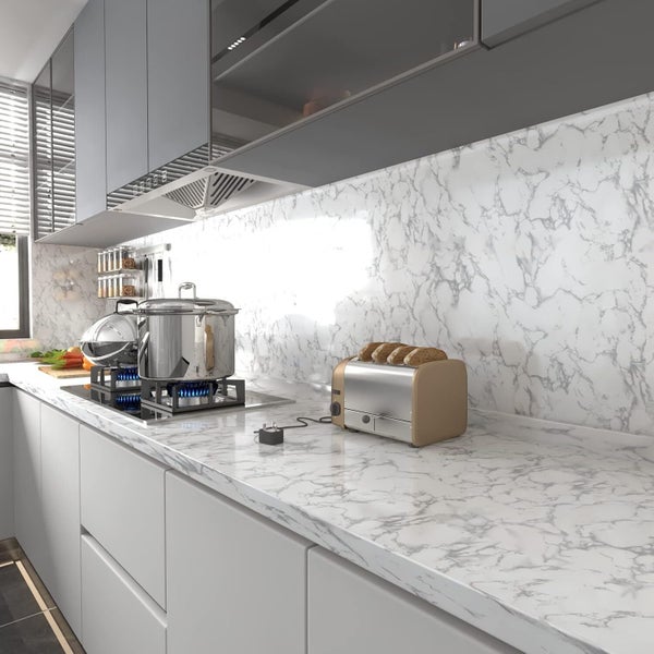 5M Marble Wall Sticker Decor Roll Wallpaper Self Adhesive Contact Paper PVC Carousel 2