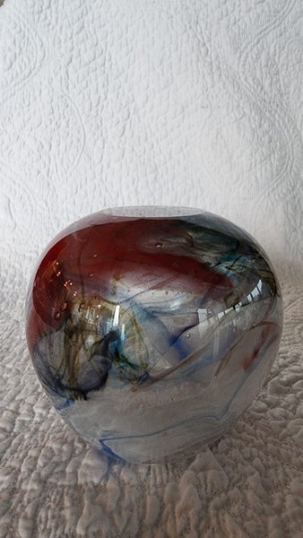 ~" Art Glass Vase "~ Carousel 14