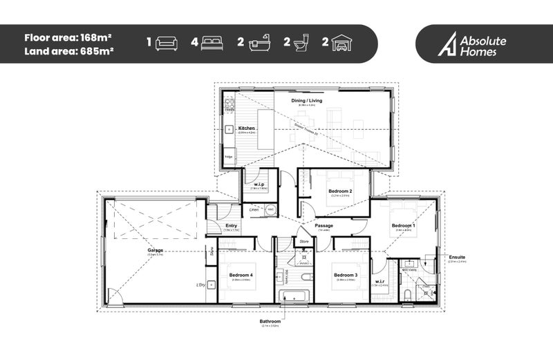 4 Beds, 2 Bathrooms... ticks all the boxes!64515953863682111