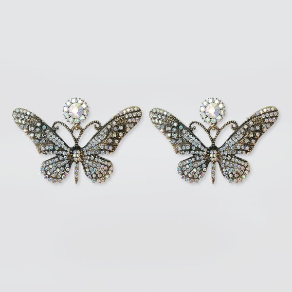 Bedazzel 'Diamante Butterfly' Earrings Carousel 1