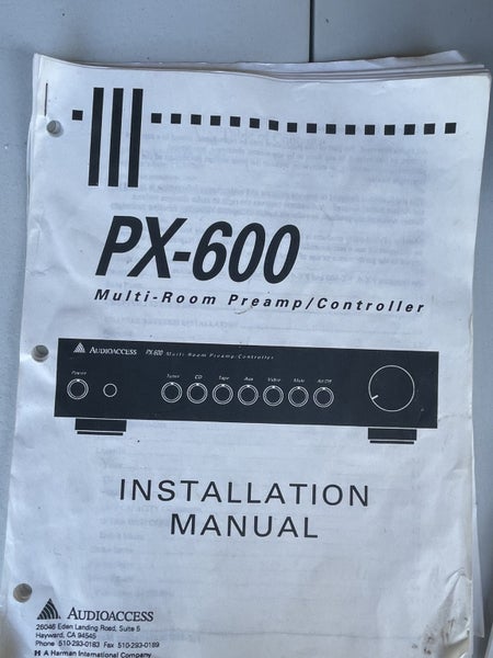 Audio Access PX600 Multi-Room Preamp/Controller with programmer446435747965839366