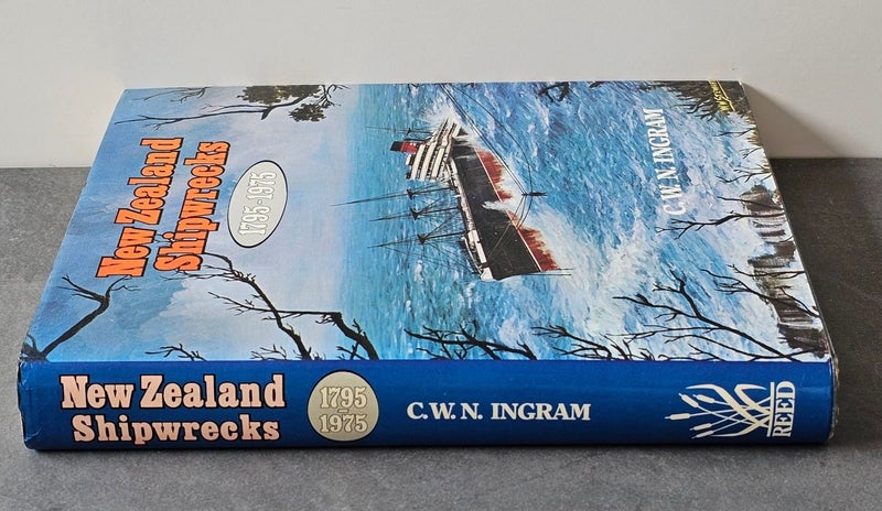 1970's Reed Publishing Hardback with Dustjacket NZ Shipwrecks 1795-1975. VGC. Carousel 2