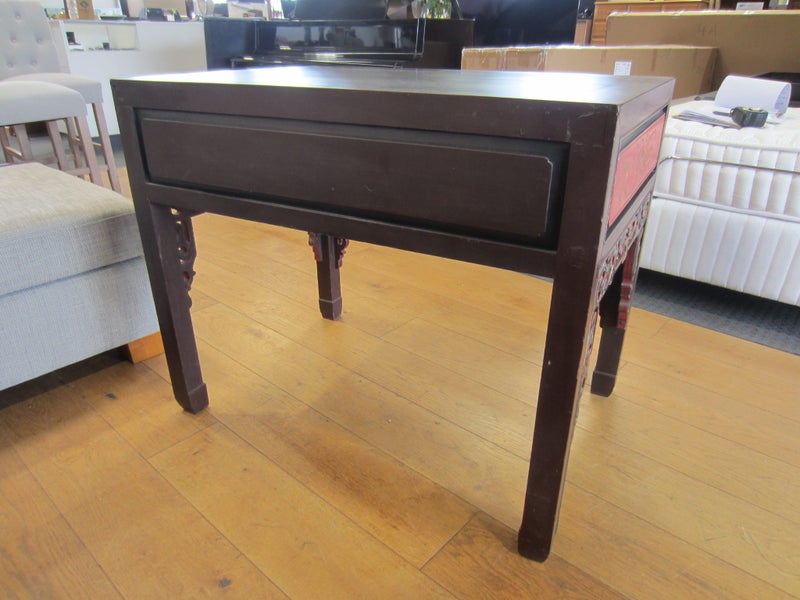 Antique Chinese Carved Wood Altar Table Carousel 16