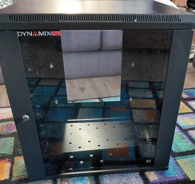 Dynamix RSFDSL12 LITE 12RU Swing Wall Mount Cabinet Carousel 1