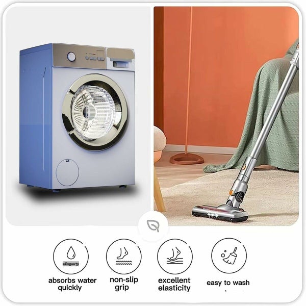 Christmas Kitchen Rugs Sets of 2 Gift Merry Christmas Floor Mats Ribbon Carousel 9