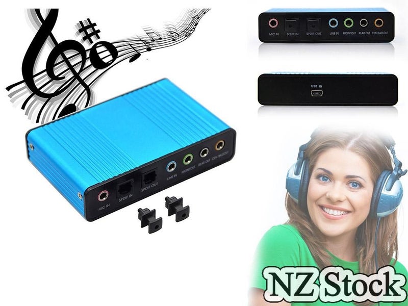 USB Sound Card 6 Channel - New Carousel 8