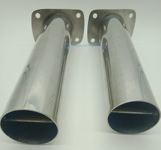 15 Degree Fishing Rod Holder x 2 Stainless Steel Flush Mount Polished narrow top Carousel 2