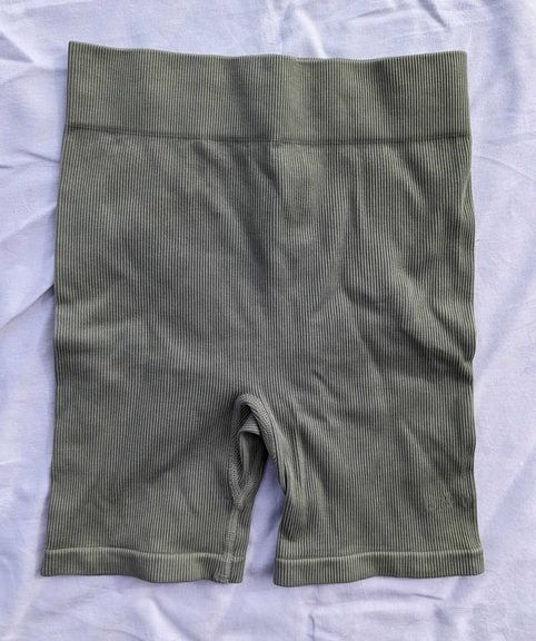 LSKD tidal teal XS ribbed leggings tights pants activewear shorts Carousel 1
