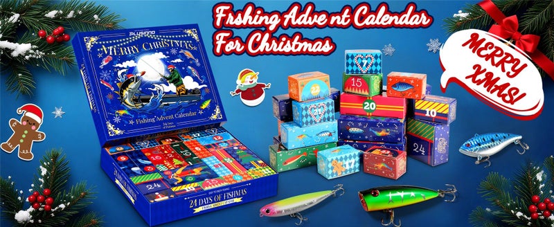 Fishing Advent Calendar Fishing Lure Advent Calendar Countdown Fishing Tackle Carousel 2