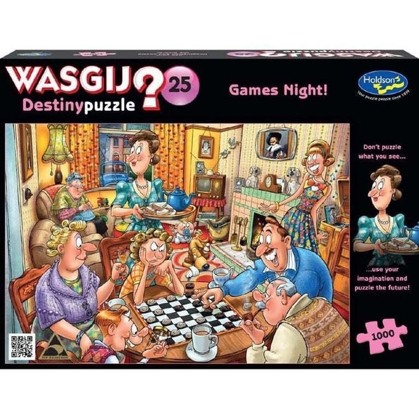 Wasgij? Destiny #25: Games Night (1000pc Jigsaw) Carousel 1